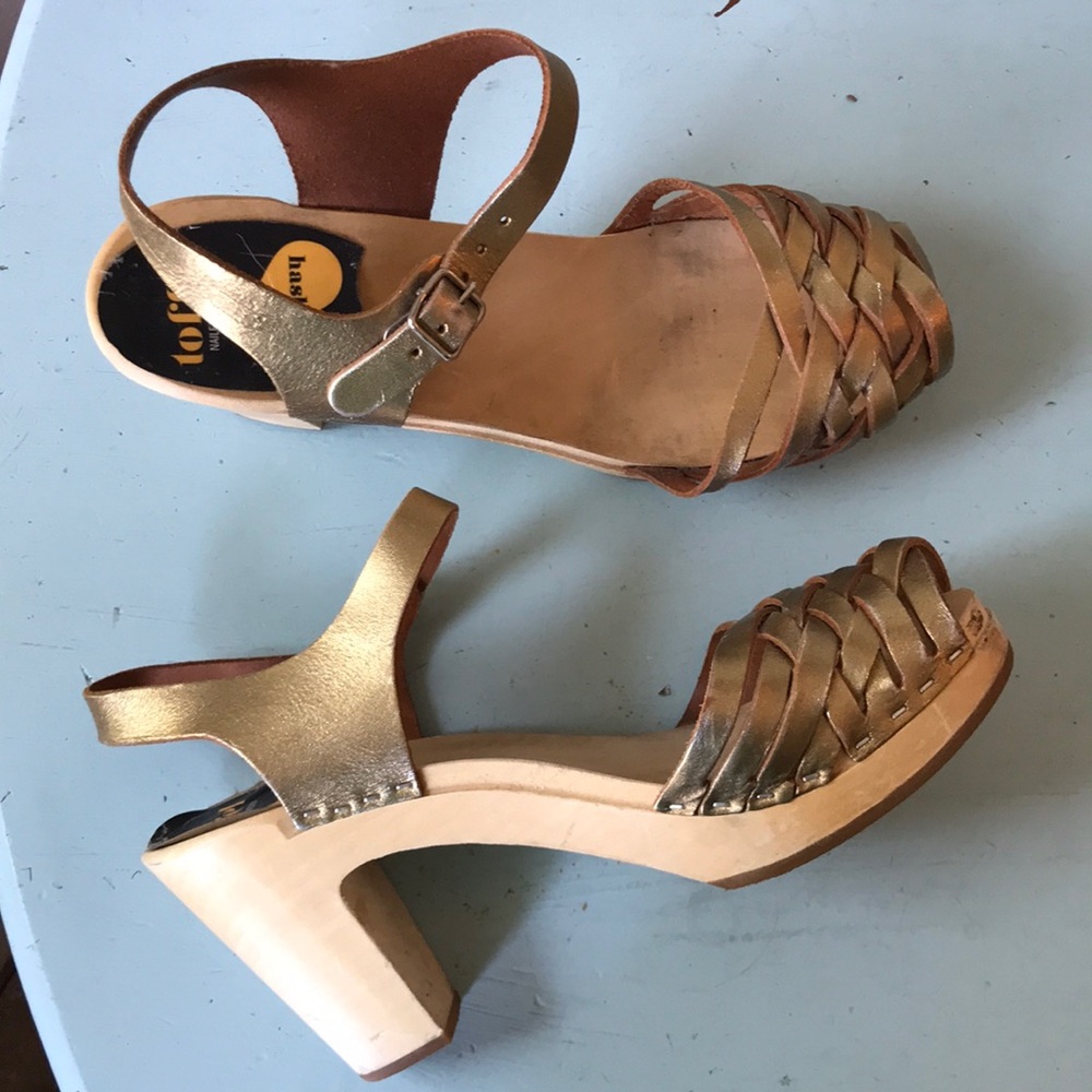 Gold Hasbeen sandals